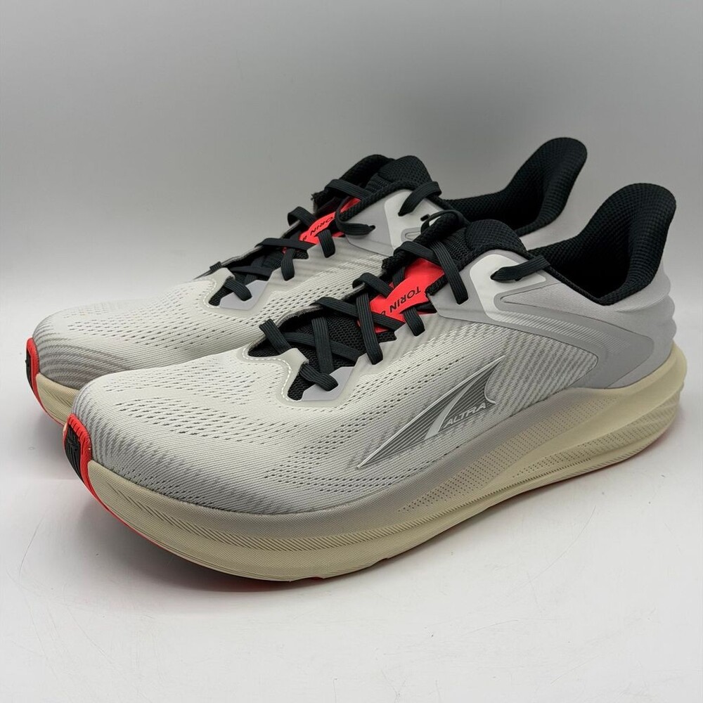 Altra Torin 8 Men’s Size 12 Light Gray Red Mesh Running Zero-Drop Shoes